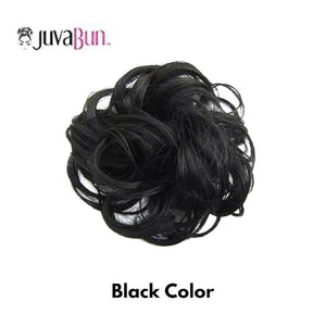 Juvabun Messy Bun Hair Piece Black ? Natural Soft Synthetic Updo Messy Bun Scrunchie Secure &amp Comfortable - Messy bun hair pieces for women