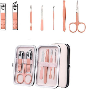 Manicure Cutters Nail Clipper Set Household Stainless Steel Ear Spoon Pedicure Scissors Tool for Beauty18pcs Set