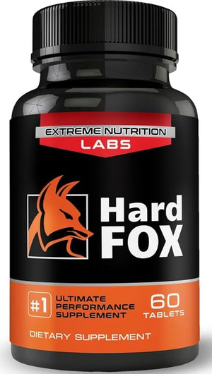 Hard Fox - #1 Ultimate Performance - 3" Added Size in 60 Days - Enlargement Pills for Men - Super Drive, Strength, Size, Endurance - 60 Count