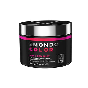 XMONDO Color Pink + Red Shade Shift Color Depositing Mask Infused with Bond Boosters &amp Hyaluronic Acid to Nourish Revitalize &amp Repair Vegan Formula 8 Fl Oz 1-Pack