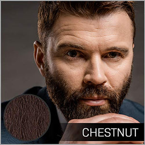 VOLT Grooming Temporary Instant Beard Color Single Pack - Quick Drying Plant Based Hypoallergenic Brush on Color for Beards Mustaches and Eyebrows - 0.35 Fl Oz (10 ml) Chestnut (Brown/Red)