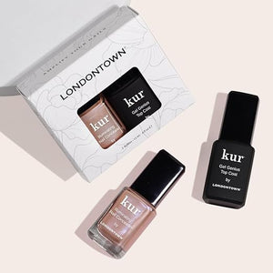 LONDONTOWN kur Nail Conceal &amp; Go Duo Set, Includes Nail Illuminating Concealer &amp; Gel Genius Top Coat, 2 Piece Set, 0.4 Fl Oz