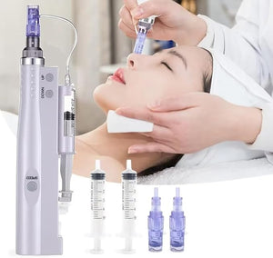 Portable Electric Home Needle-Free Facial Rejuvenation Skin Care Tool Hydrating Instrument delivery 2 Sets of Ink cartridges USB Charging Beauty Instrument