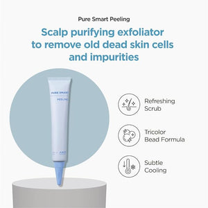 AMOS PROFESSIONAL Pure Smart Peeling l Scalp Treatment for Oily &amp Flaky Scalp l Deep Cleansing Scalp Exfoliator l 0.67 fl. oz. X 4ea