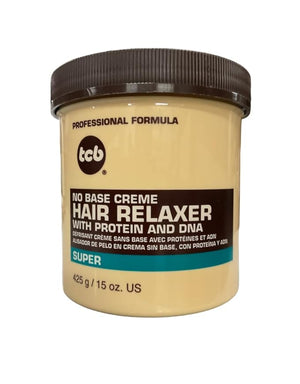 Tcb Hair Relaxer No Base Creme 15 Ounce Super Jar (443ml) (6 Pack)