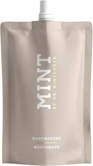 Mint Mouthwash Refill (6.76 fl oz) ? Whitening &amp Gum Care with Hydrogen Peroxide 01% ? Alcohol-Free ? Melon Flavor ? Enriched with Vitamin B12 Peppermint Oil &amp Cucumber Extract ? Vegan