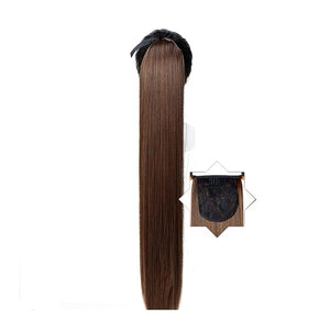 Hair Accessories 1 Pack Long Straight Drawstring Hair Clip Ponytail Extension Synthetic Wig Hair Extensions Bun for Everyday Party Use Hair Pieces For Women(0375CM)