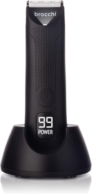 Brocchi Cutting Edge USB Waterproof Trimmer - Face and Body Hair Trimmer - Waterproof Hair Clippers - Electric Razor for Men - Beard and Nose Hair Trimmer - USB Charger (Trimmer with 1x Blade)