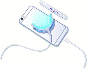 Smile Direct Club bright on Premium Teeth Whitening Kit - LED Accelerator Light and 4 Whitening Pens