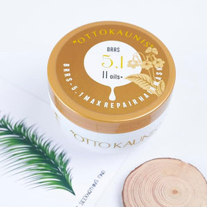 Otto Kaunis Hair Treatment Repairing Mask 5.1 BRRS with Keratin Vitamin B5 /E Ceramide NG Protein and Silk Amino Acids. 500ml No more Frizz or Dry Hair.