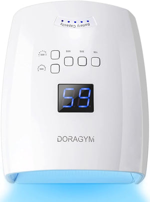 UV LED Nail Lamp Cordless Gel Polish Dryer for Professional Gel Manicures - White