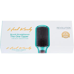 Head Kandy One Upper Hair Straightening Brush with Heat | Hot Brush with Ceramic Plating | Anti Scald Technology | Mint