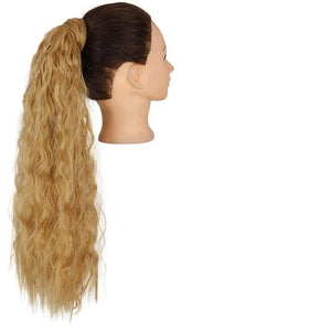 Hair Chignon Set Of 1 Synthetic Messy Bun Curly Wavy Wig Wraparound Ponytail Extensions Bun Hair Accessories for Women Hair Pieces For Women(Q19-27)