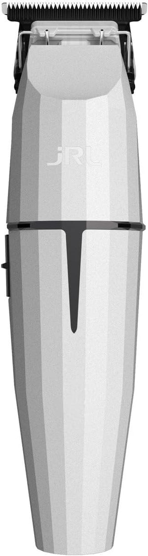 Amazon Series JRL Ghost Professional Cordless Hair Trimmer w/EZ-Gap M Blade Smart-Clip Technology 3.5hr Run time 8200 RPM Ultra Sharp T-Blade for Men's Grooming (White)