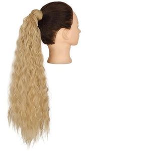 Hair Chignon Set Of 1 Synthetic Messy Bun Curly Wavy Wig Wraparound Ponytail Extensions Bun Hair Accessories for Women Hair Pieces For Women(Q19-25)