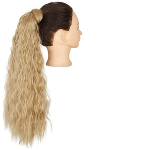 Hair Chignon Set Of 1 Synthetic Messy Bun Curly Wavy Wig Wraparound Ponytail Extensions Bun Hair Accessories for Women Hair Pieces For Women(Q19-18)