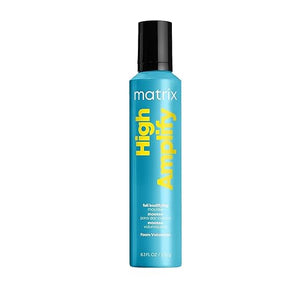 Matrix High Amplify Foam Volumizer Full Bodifying Mousse - Lightweight Lasting Volume Thickening &amp Conditioning Shine For Fine and Limp Hair Salon Hair Styling 8.3 Oz