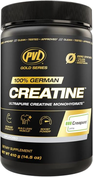 PVL Creapure Creatine - 100% Pure German Creatine monohydrate Powder - 82 Servings - 410 g