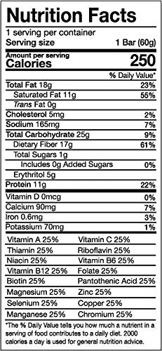 Keto Wise Meal Replacement Bar - Chocolate Peanut Blast - Box of 12