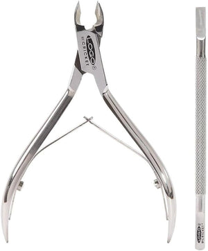 Cricket Logo Student ¨ö Jaw Nipper and Cuticle Pusher Nailcare Set Hand and Feet Maintenance Nickel Plated