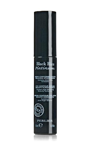Perlier - Black Rice Eye Contour Serum, 0,5 Fl Oz, Anti-Aging Eye Treatment, Depuffing Serum for Dark Circles, Reduces Wrinkles &amp; Signs of Tiredness, with Peptides &amp; Biopolymers, Hydrating