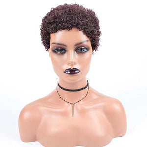 short curly afro wig Women's African fake curly hair Women's fake curly hair Curly Wigs for Black Women Fashion Short Afro Curly Wig