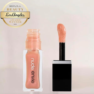 nude envie - Lip Gloss - High-Shine Finish - Moisturizing &amp; Easy Application - Luxury Hydration - Non-Sticky Formula - With Vitamin E &amp; Glycine Soja Oil - Vegan, Paraben-Free &amp; Cruelty-Fre