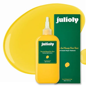 julioly] Mango Ampoule Type Hair Mask l Deep Hydrates Nourishes &amp Detangled Dry Curly &amp Damaged Hair l Scalp &amp Hair Spa Treatment l Sweet Mango Scent 10.14 fl.oz.
