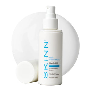 SKINN Mantle Milk Skin Flooding Serum - Restores Moisture &amp Strengthens the Skin Barrier - Collagen Boosting Skincare for Smooth Plump &amp Hydrated Skincare - Anti-Aging Hyaluronic Acid Moistur