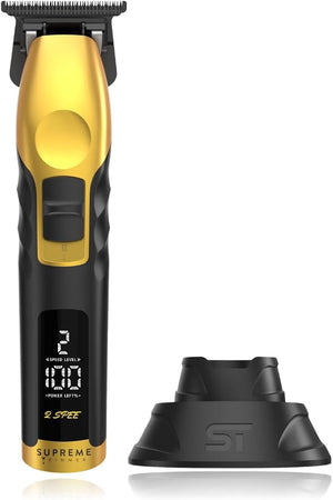 Supreme Trimmer 2Spee ST622 ? Cordless Beard &amp Hair Trimmer for Men | 2-Speed Motor 180 Min Runtime Zero-Gap Adjustable Blade Digital Display Removable Blade Design