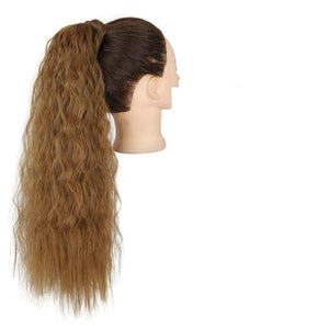 Hair Chignon Set Of 1 Synthetic Messy Bun Curly Wavy Wig Wraparound Ponytail Extensions Bun Hair Accessories for Women Hair Pieces For Women(Q19-6)