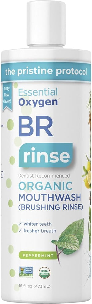 ESSENTIAL OXYGEN BRUSHING RINSE,OG2,PPRMNT, 16 Fl Oz pack 3