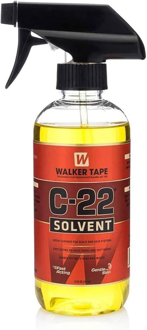 Walker Tape C22 Solvent Spray - Lace Front Wig Tape In Extension Remover Spray - Bond Hair Glue Wig Accessories &amp Products for Men &amp Women - Fast Acting Gentle on Skin C-22 Lace Glue Remover