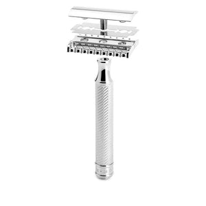 M?HLE TRADITIONAL R41 Double Edge Safety Razor (Open Comb) For Men - Perfect for Every Day Use Barbershop Quality Close Smooth Shave