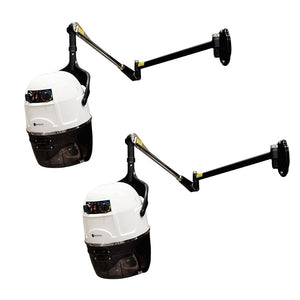 Set of 2 Libra II Salon Hair Dryer with Wall Arm (Wall-Mounted Dryer) White