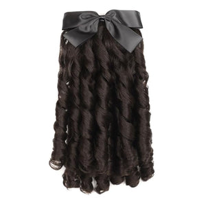 Hair Accessories Princess Curly Wig Ladies Fashion Cheongsam Wig Retro Styling Ponytail Hair Extension Curly Comb Curly Hair Bun Hair Pieces For Women(B)