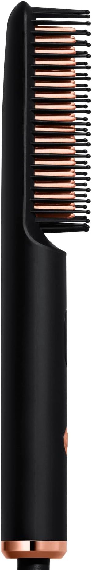 Red by Kiss Heat Real Brush Auto Shut Off Straightener for All Hair Types Portable &amp Easy to Carry Protective Bristles for Silky Smooth Hair