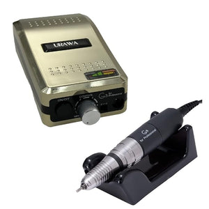 [Upower] G3 Professional Nail Drill Machine, 20000 RPM Electric File for Nails, Rechargeable Portable Nail Machine, Low Noise &amp; Low Vibration (Made in Japan) Produced by URAWA Corp. [Gold]