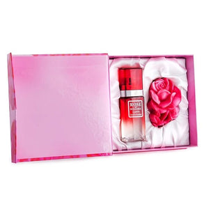 Rose of Bulgaria Gift Set - Hand Made Glycerin Soap 40g &amp Perfume Rose 25ml in Luxurious Gift Box by Bio-Fresh