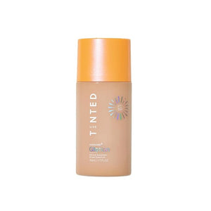 Live Tinted Hueguard Glotion Mineral Tinted Sunscreen For Face SPF 50 ? Lightweight Fragrance-Free Sunscreen ? Hydrating &amp Brightening ? Clean &amp Vegan Primer With SPF - Medium Deep .5 FL Oz
