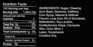 Maax Caffeine Energy Gum | Focus Gum | 125mg of caffeine per piece | Coolmint | 125 total pieces per bag