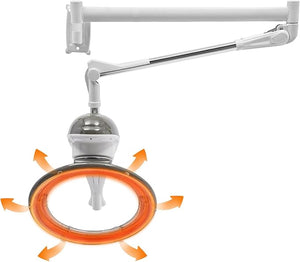 Wall Mount Hair Treatment Machine Multifunctional Orbiting Heating Wire 360 Rotating Heating950W Salon Hair Perming Machine 40-60¡É/ 104-140¢µ Adjustable Temperature (Grey)