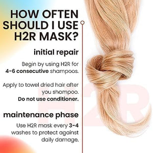 Hair Mask For Damaged Hair | Leave In Hair Mask | Molecular Bonding for Hair Growth Thinning &amp Split Ends | Rapid Repair for Damage from Bleach Chemicals &amp Heat | Frizz Control Hair Treatmen