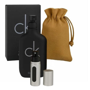 Bundle- Cologne for Men Ck Be Eau De Toilette Spray 3.4 OZ with Bag &amp; Refillable Atomiser