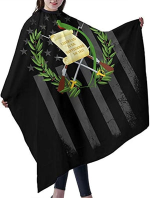 Nuboxx Coat Of Arms Guatemala USA Flag Salon Hair Cutting Cape Cloth Barber Hairdressing Wrap Haircut Apron Cloth Styling Accessory For Unisex