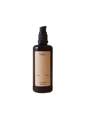 VARA Ayurvedic Hair Oil ? Herbal Scalp &amp Hair Treatment with Amla Brahmi Bhringraj &amp Hibiscus ? Supports Shine Strength &amp Frizz Control ? Naturally Scented with 100% Pure Essential Oils