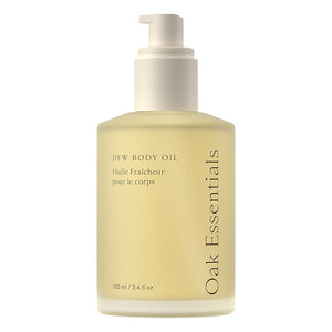 Oak Essentials Dew Body Oil | Nourishing Daily Body Oil for Radiant Supple Skin with Borage Seed Oil Cedarwood and Sweet Almond Oil 3.4 Fl Oz