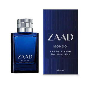 O BOTICARIO Zaad Mondo Eau de Parfum Long Lasting Premium Perfumes for Men Fresh &amp Woody Fragrance 3.2 Ounce