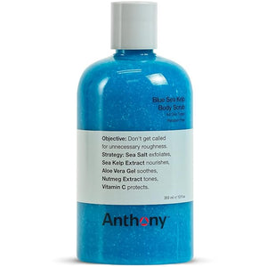 Anthony Exfoliating Body Scrub Sea Salt Vitamin C &amp Aloe Vera Deep Cleans Smooths Rough Patches Soothes &amp Protects Skin Hydrating Blue Sea Kelp Body Wash 12 Fl Oz Refreshes &amp Revit