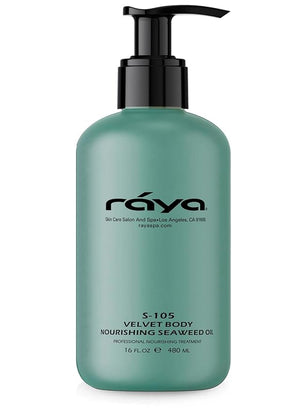 RAYA Velvet Body Nourishing Seaweed Oil 16 oz (S-105) | Hydrating and Nourishing Body Treatment | Made with Natural French Seaweed Oil Vitamins and Minerals